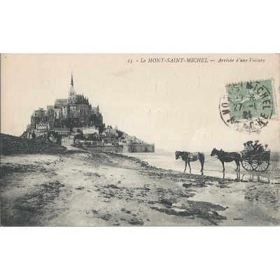 Le Mont-Saint-Michel - Arrivée d'une Voiture 